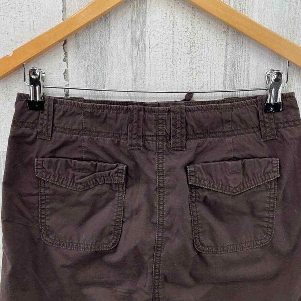 J. Crew Broken In Chino Skirt Women 0 Brown Cotton Classic Twill Pockets Vintage - Picture 6 of 8